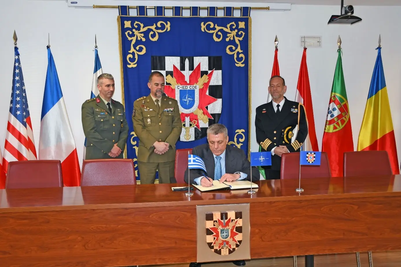 The Ambassador of the Hellenic Republic to the Kingdom of Spain visits the C-IED COE