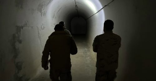 Túnel en el que se preparó uno de los escenarios